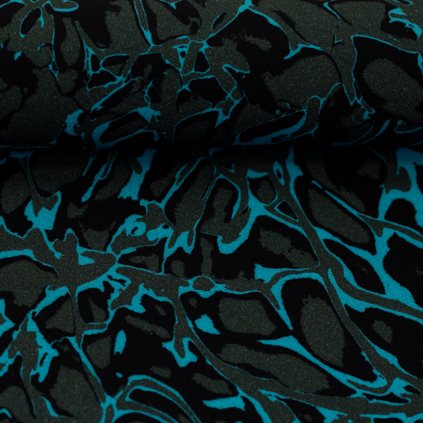 Preview: Viskose- Webware - Pop Art Waves - by Thorsten Berger